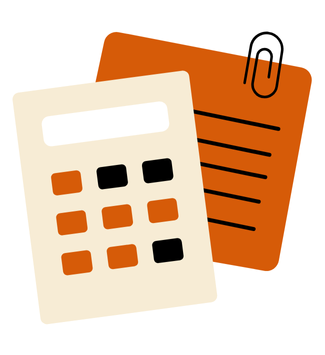  notebook and calculator